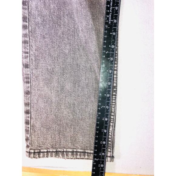 Levi’s 502 Women’s black Wash Jeans Mid Rise Straight Leg Denim 36x34,baggy y2k - Picture 3 of 7